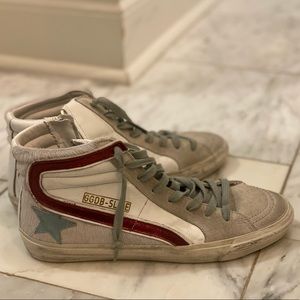 Golden Goose high top slides!